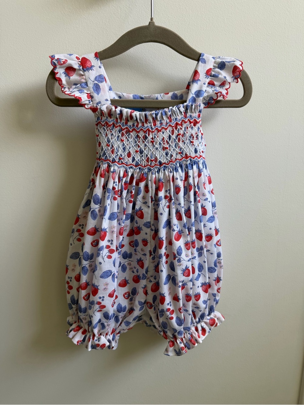NWT Anavini Summer Berries Bubble Romper